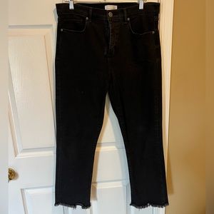 Loft black jeans -  high waist slim crop size 10 / 30